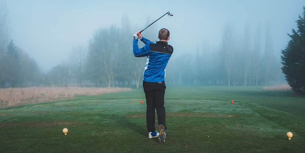 sikta med golfsvingen