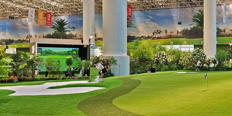 Inomhusgolf med puttning, foto: Golfzon