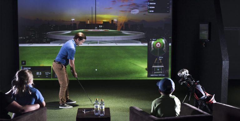 Inomhusgolf, foto: Trackman