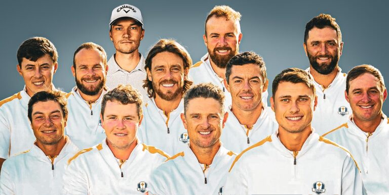 Ryder Cup 2025 med Ludvig Åberg på tv.